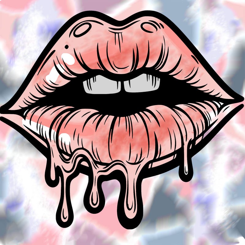 lips that look realistic and drip