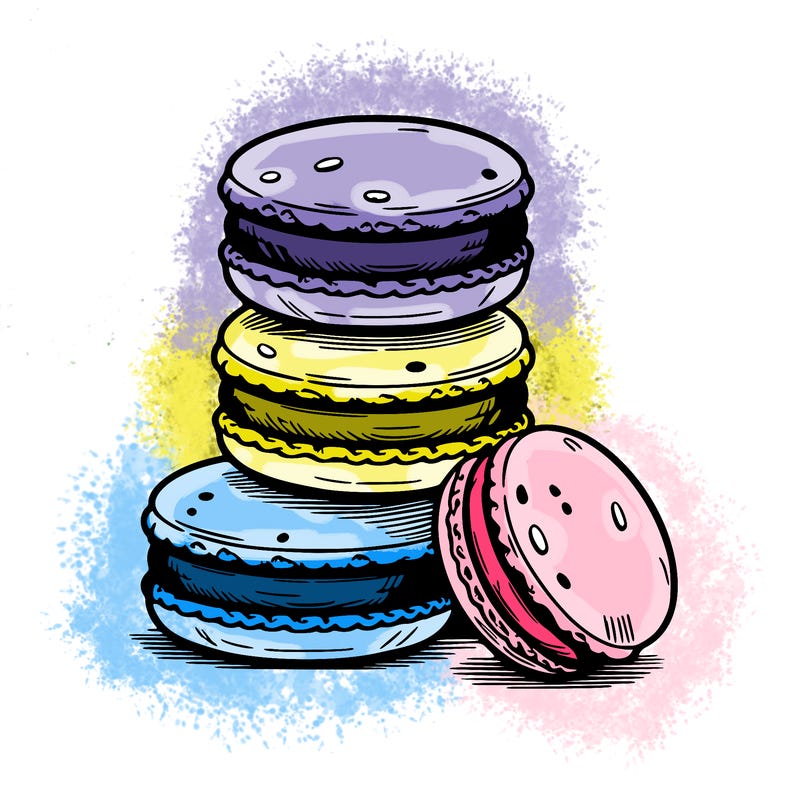 stack of macarons
