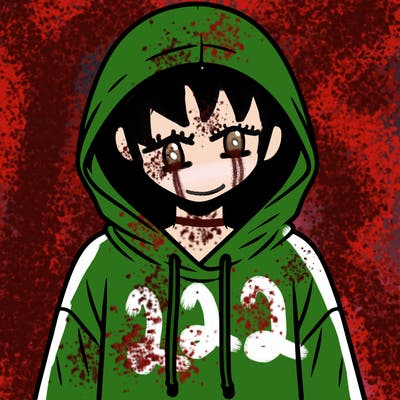 faceless girl in hoodie