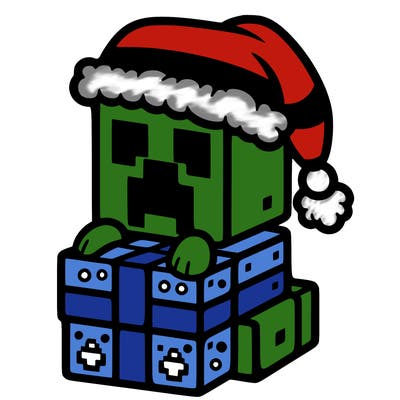 christmas minecraft creeper