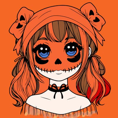 realistic girl halloween