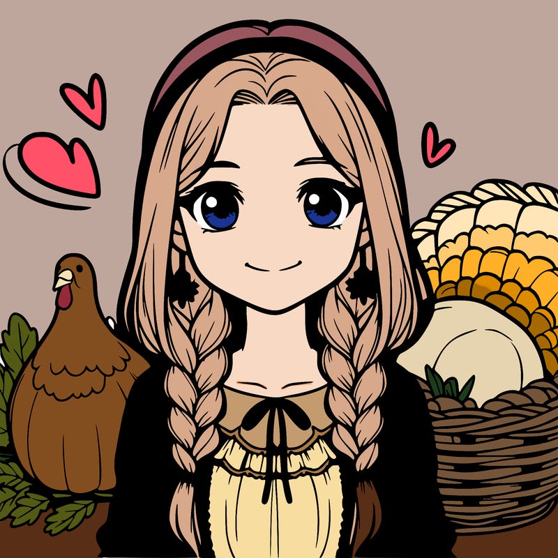 thanksgiving realistic girl