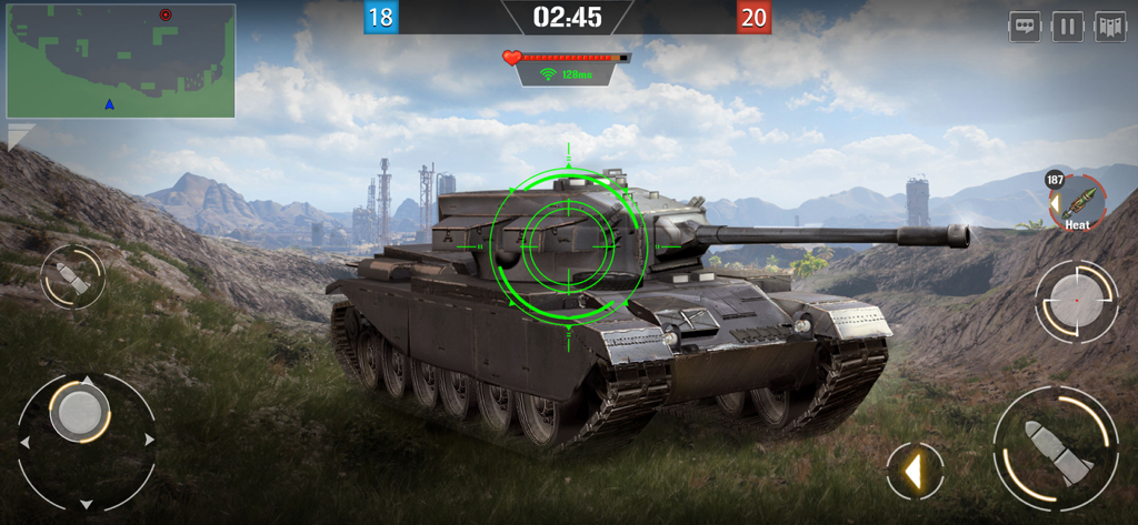 Furious Tank: War of Worlds - Realistic 3D tank simulation in a mountain battlefield