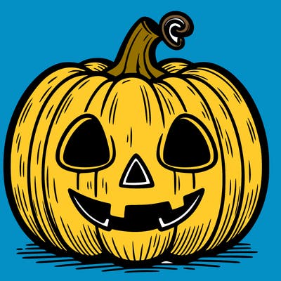 halloween pumpkin drawing