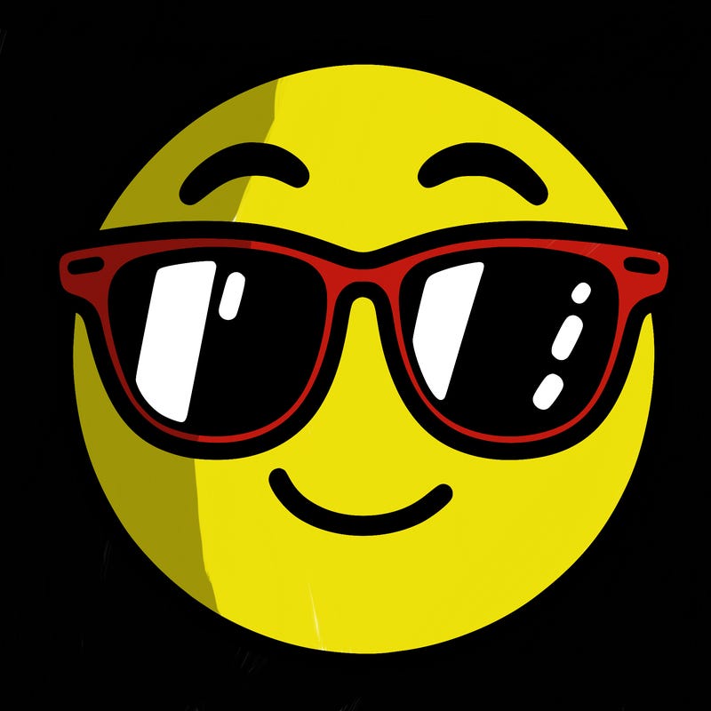 emoji with sunglasses