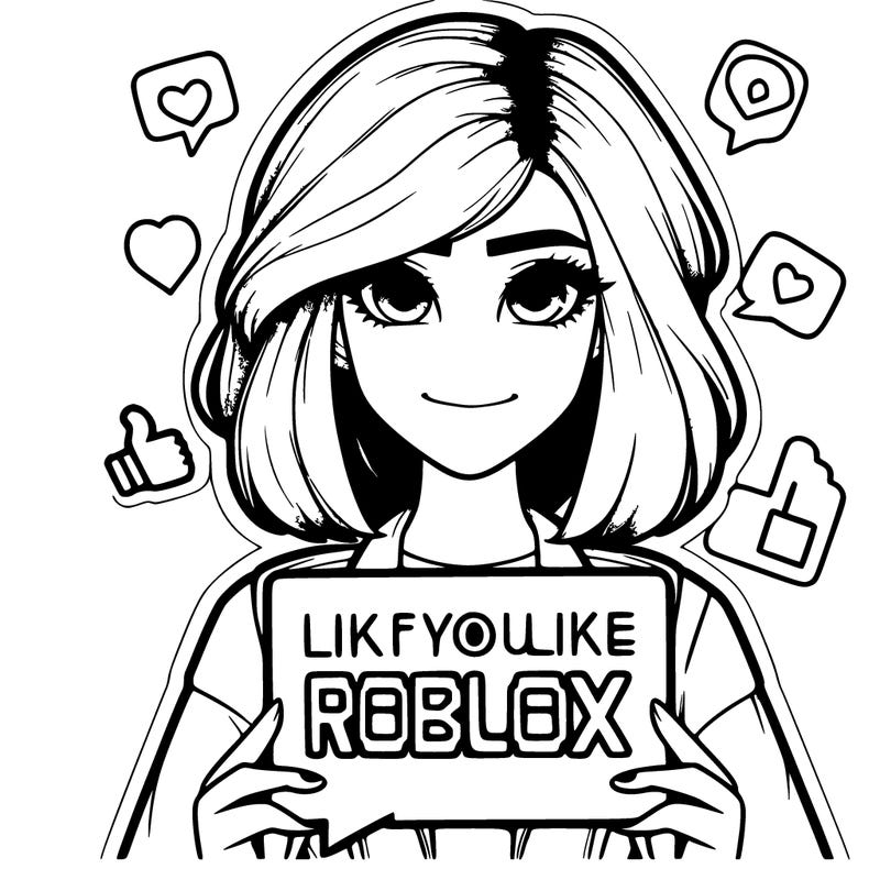 realistic girl saying like if you like roblox