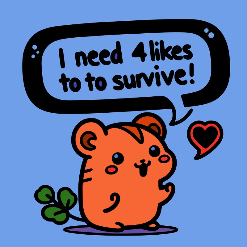 cute hamster that will die if it doesn’t get 40 likes!