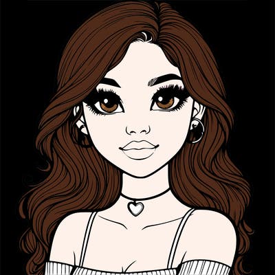 realistic pretty girl