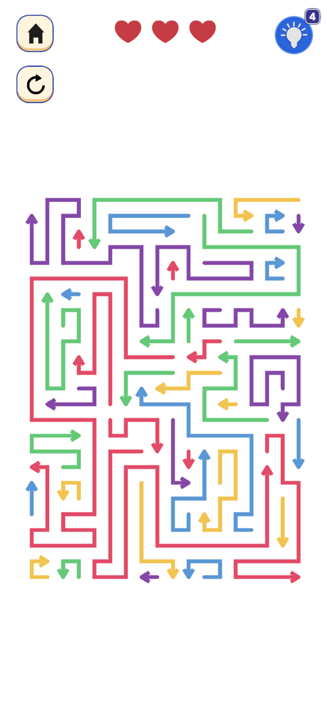 Arrow Block Jam - Escape Game - A colorful logic maze puzzle in Arrow Block Jam game