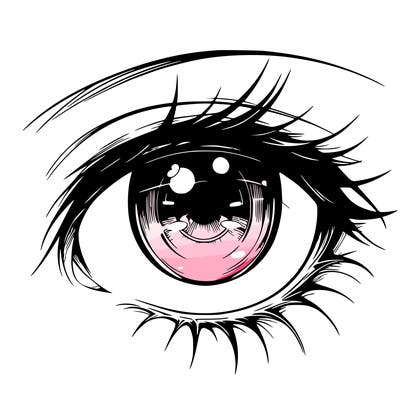 realistic anime eye fenale anime eye