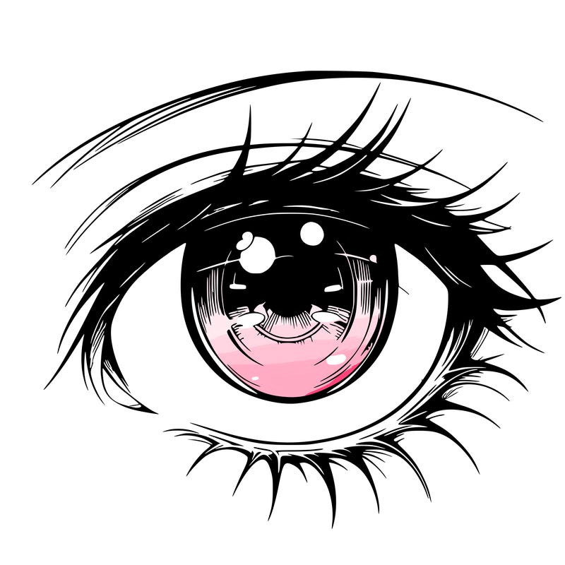 realistic anime eye fenale anime eye