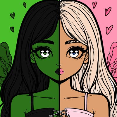 realistic girl split