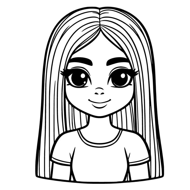 latina girl with straight hair