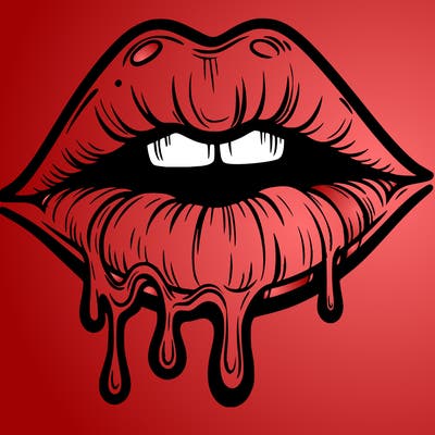 lips that look realistic and drip