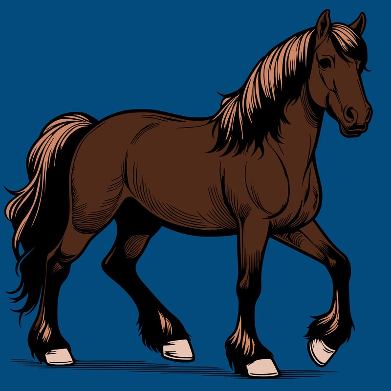 realistic horse
