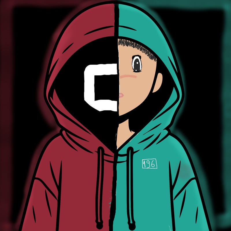 faceless girl in hoodie