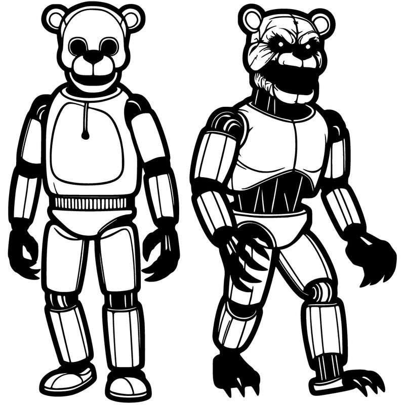 human sized scary horror animatronic bear