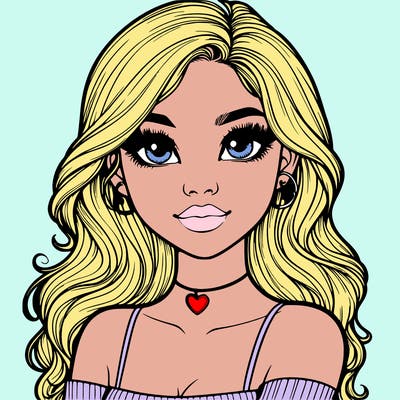 realistic pretty girl