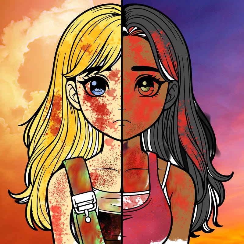 realistic girl split