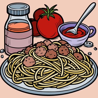 spaghetti and meat sauce