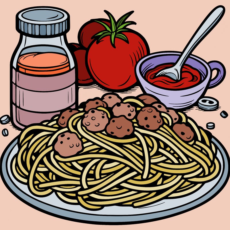 spaghetti and meat sauce