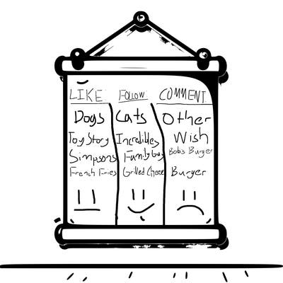 blank poster on a wall