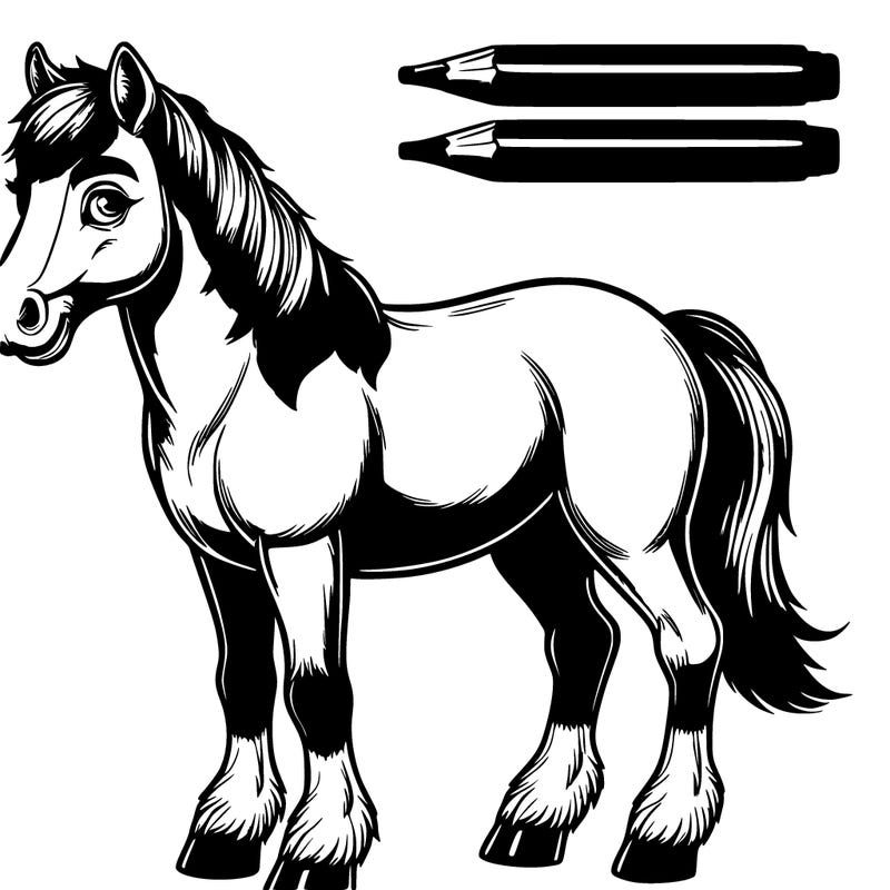 realistic horse