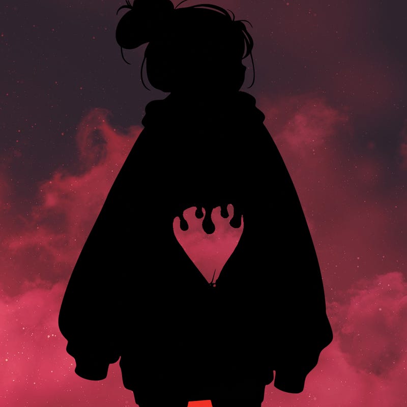 realistic girl with a oversized sweatshirt on and a bun