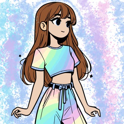 girl in a cute crop top