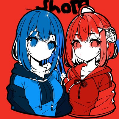 2 girls anime