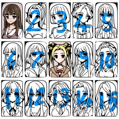 girls that look diffrent anime