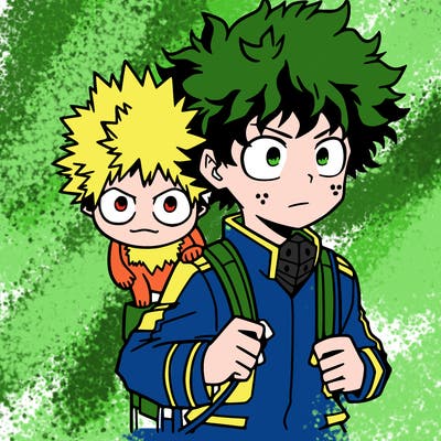 deku with bakugou