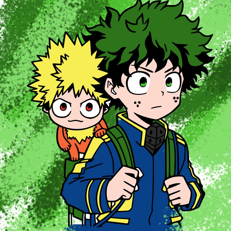 deku with bakugou