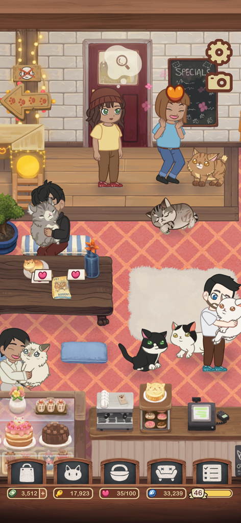 Furistas Cat Cafe - A cozy cafe interior with customers and cats in Furistas Cat Cafe