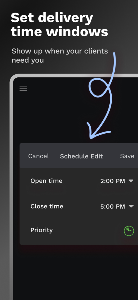 RoadWarrior Route Planner - RoadWarriorルートプランナーで配達時間枠を設定