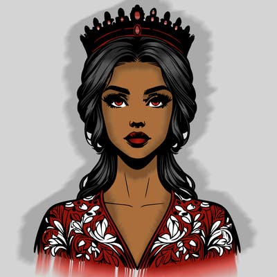 realistic beautiful queen