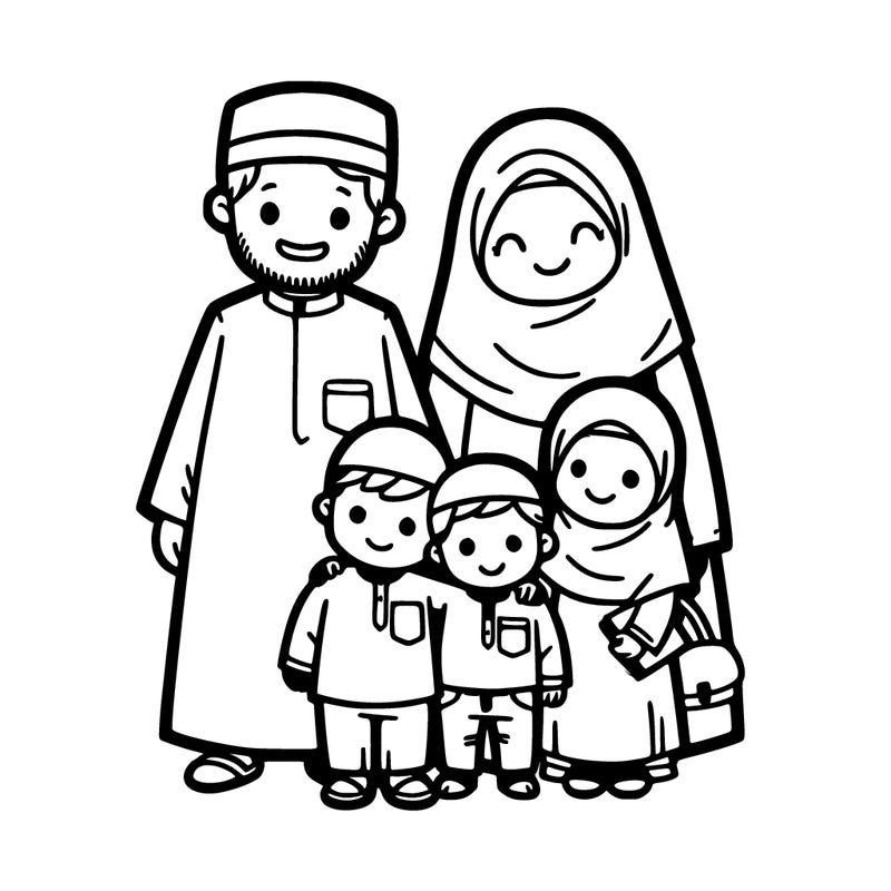 islam kids with parents