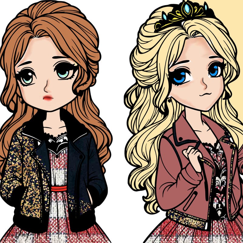 a princess with a jacket realistic