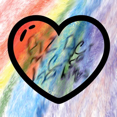 a blank heart