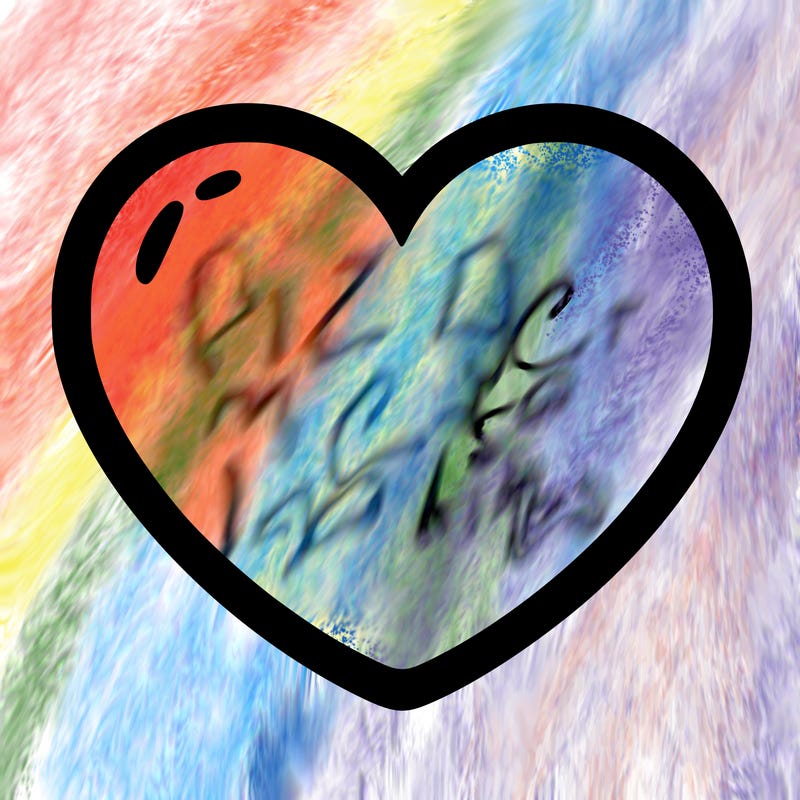 a blank heart