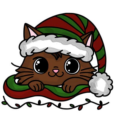 cat christmas