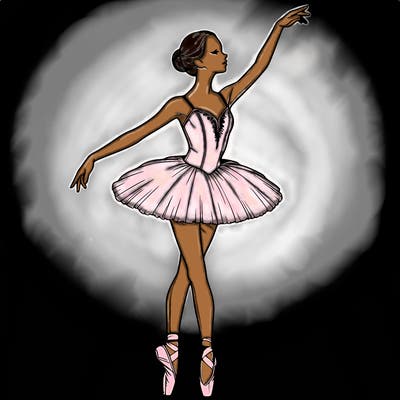 realistic ballerina