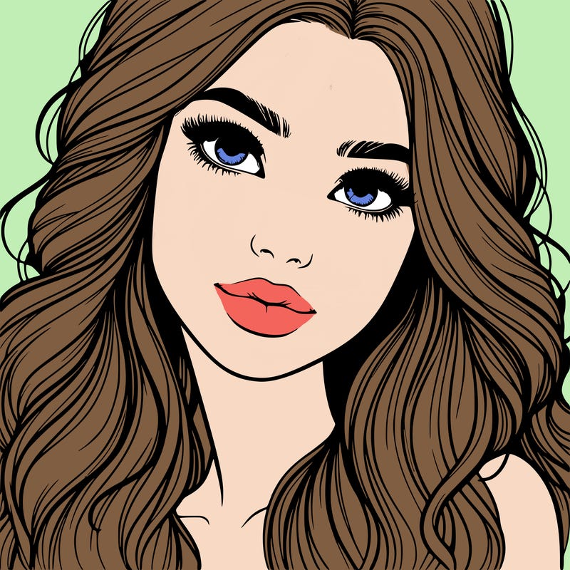 beautiful realistic girl