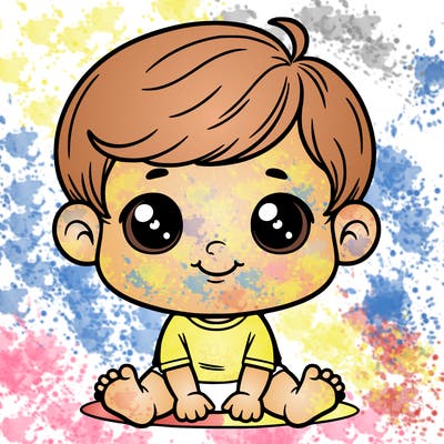 a cute baby boy