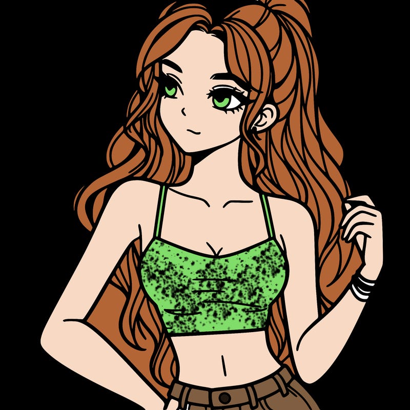 girl in crop top