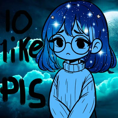 sad girl with glasses in a sweater