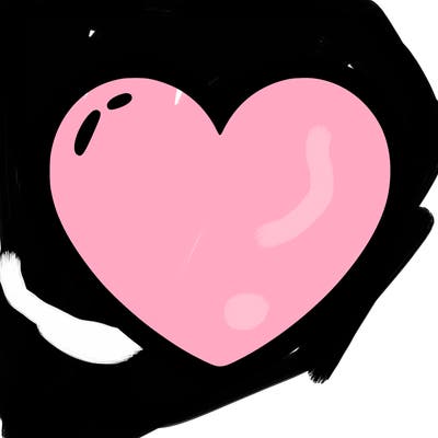 a blank heart