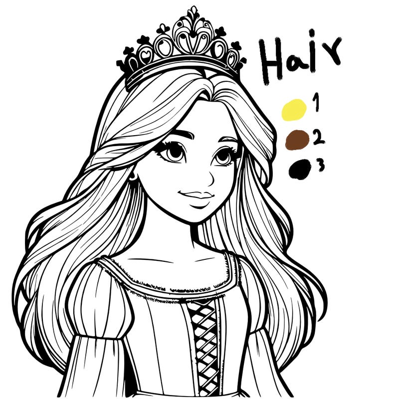 a realistic medieval princess with a tiara