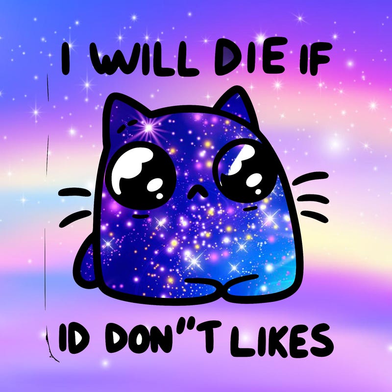 a cat that will die if we don’t get 10 likes