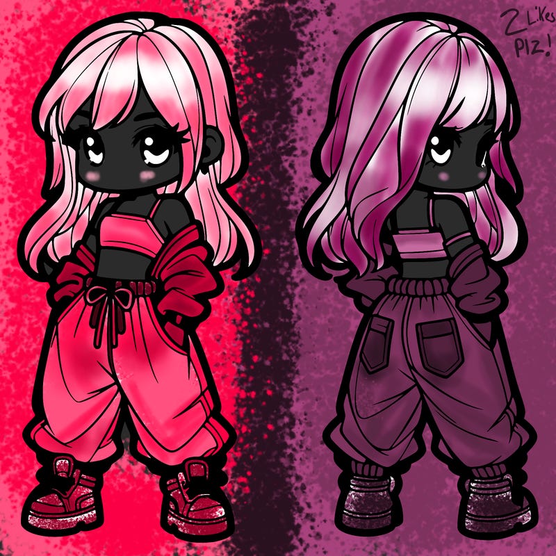 girl in crop top and baggy pants